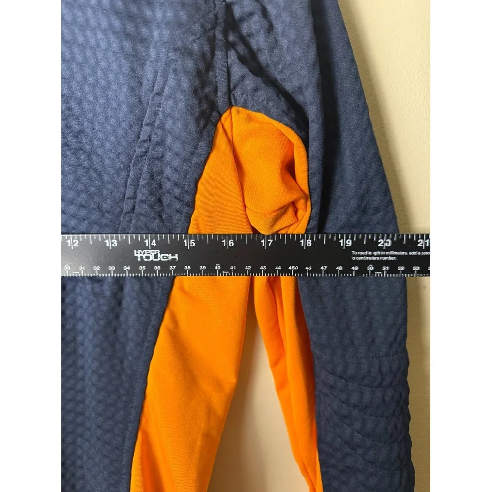 Nike Sphere Thermal 1/4 Zip Youth L Pullover Blue Orange Athletic